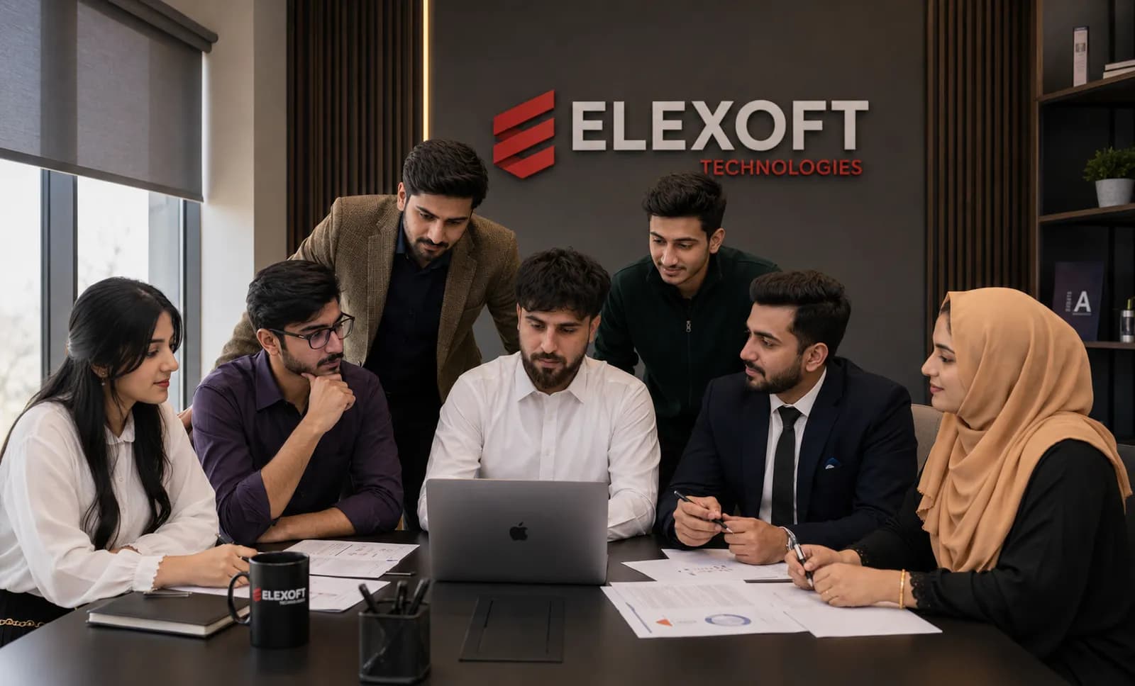 Elexoft software development company team collaborating on technology solutions